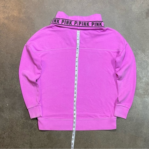 Victoria Secret PINK Cowl Neck Logo Sweatshirt Y2K - Picture 7 of 8